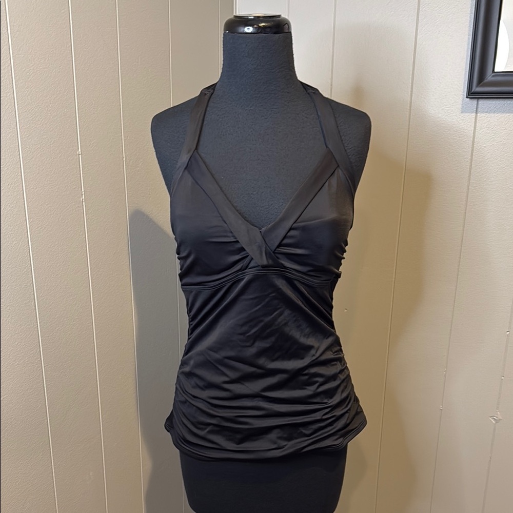 B7 Athleta Women’s 36 B/C Black Sports Bra Halter Tank